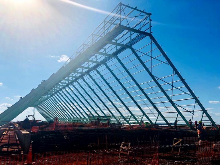 Trabajan 700 personas en las obras finales de construcción de la primera central eléctrica de biomasa forestal de Corrientes