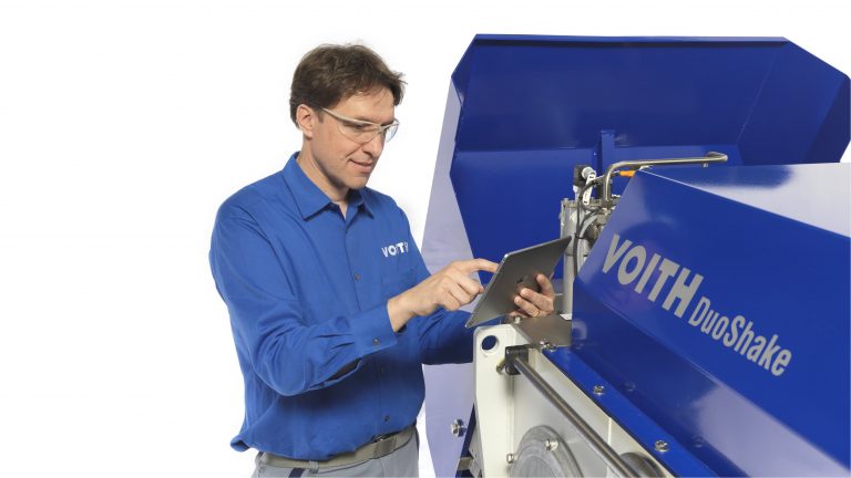 Fabricación de papel 4.0: las unidades sacudidoras de Voith alcanzan la era digital