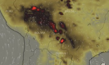 Alerta mundial por los incendios forestales: desde la selva de la Amazonía brasileña se extiende un corredor de humo en países de América del Sur