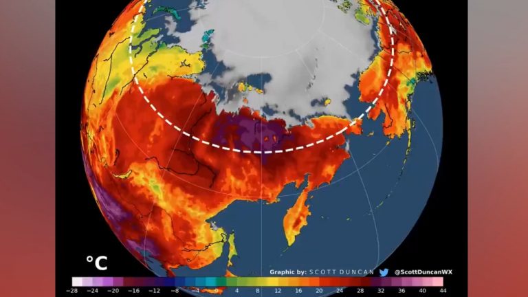 El Ártico está en llamas y el aumento récord de las temperaturas preocupa a los científicos climáticos