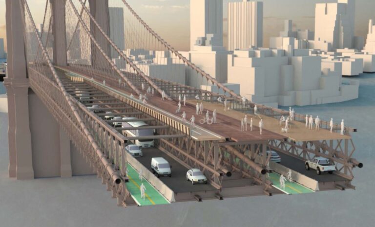 Remodelarán el puente de Brooklyn, ícono de Nueva York, con una propuesta con madera guatemalteca de bosques del Petén certificados bajo manejo FSC