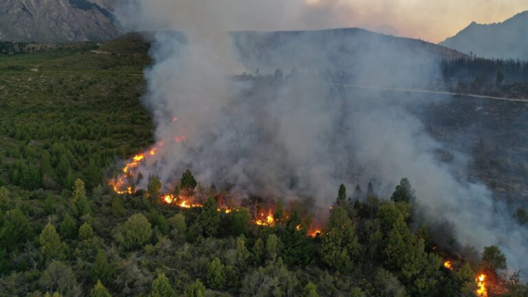 Patagonia: sigue «fuera de control» el incendio forestal en Río Negro, ya arrasó 3.000 hectáreas entre El Bolsón y El Maitén