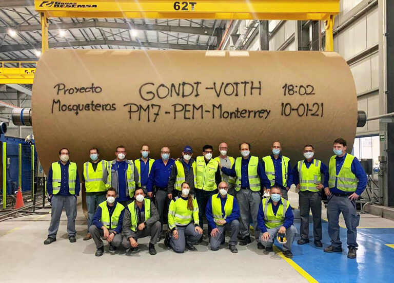 Grupo Gondi, uno de los fabricantes de papel más grandes de México, instaló una nueva máquina para su planta de Papel y Empaques de última generación en Monterrey