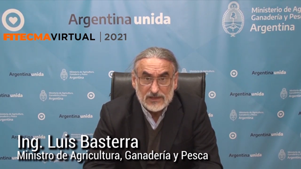 #FITECMAVirtual2021: Luis Basterra inauguró oficialmente la feria internacional del sector foresto-industrial argentino