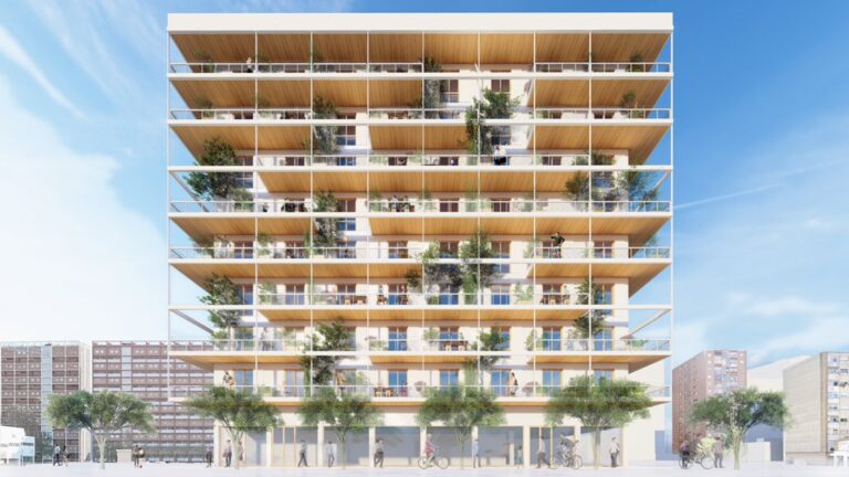 Se construirá en Barcelona un edificio de 40 viviendas sociales en el barrio de la Verneda: «Será el edificio en madera más alto de Cataluña»
