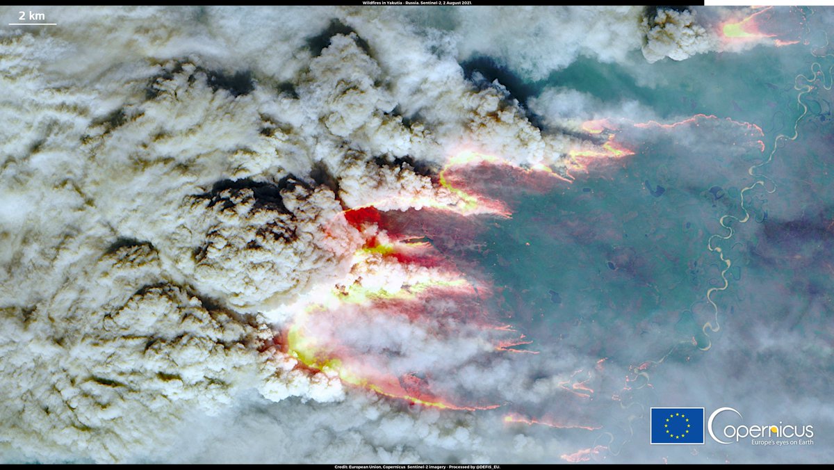 Imagen Copernicus Sentinel 2 de agosto