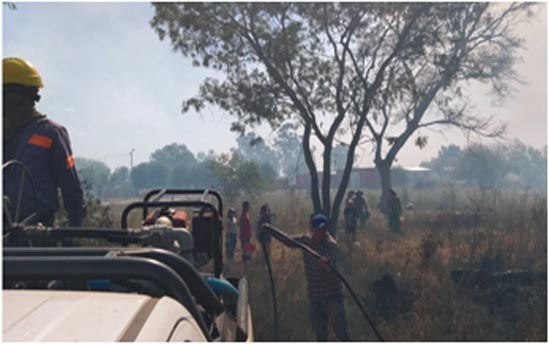MASISA Brigada en el incendio Tapebicua 1