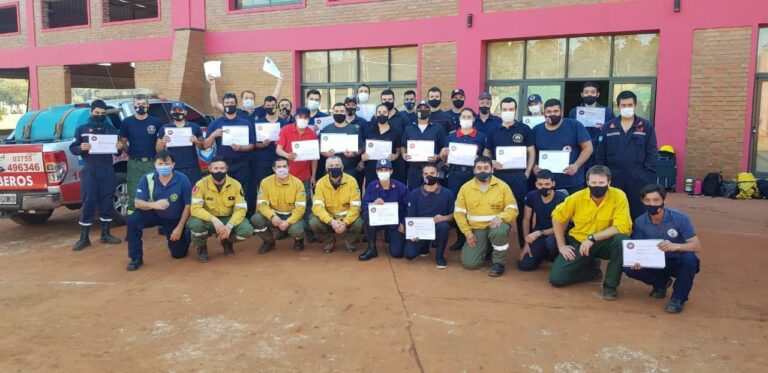 La escuela de capacitación de la Federación Misionera de Bomberos Voluntarios avanza en la formación de la brigada forestal de la provincia