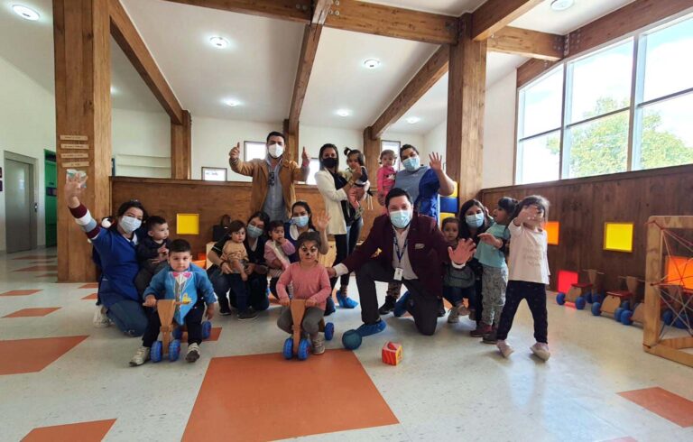 Tecnología en madera de pino | Inauguraron los primeros jardines infantiles construidos con paneles CLT