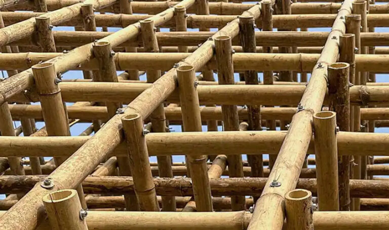 Postes de bambú para su uso estructural en todo tipo de edificios