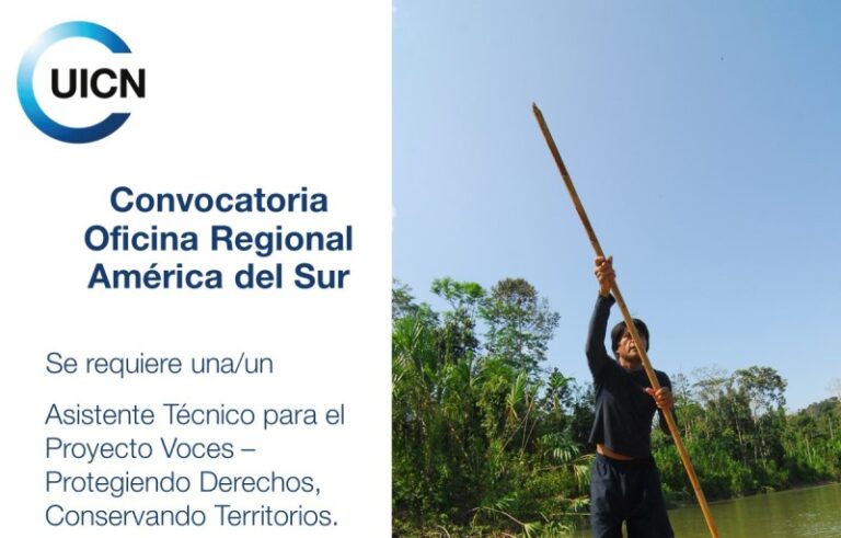 Oportunidad laboral | Búsqueda profesional para la Oficina Regional de UICN para América del Sur, sede en Quito