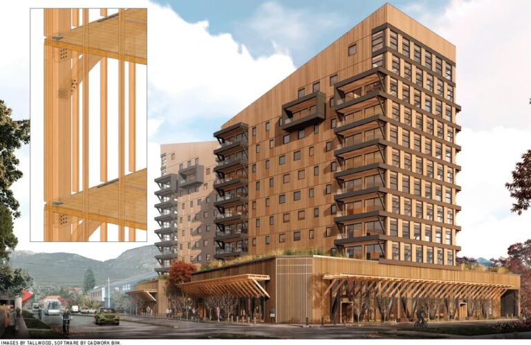 Chile | En la ciudad de Coyhaique se construye el  edificio de madera contralaminada más alto de Latinoamérica