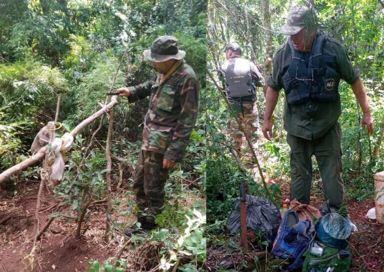 Misiones | Desmantelan campamentos de caza furtiva y pesca ilegal en áreas protegidas de Salto Encantado, Lago Urugua-í y Yabotí