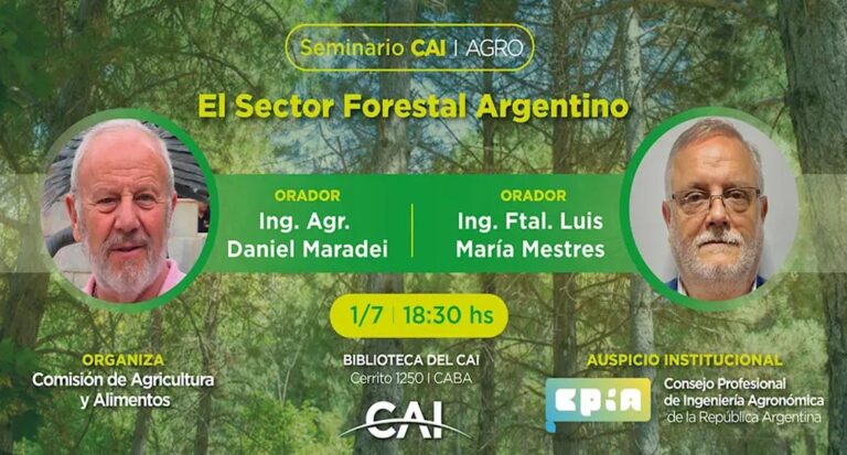 Buenos Aires:  CAI y CPIA organizan un seminario para abordar la actualidad del sector forestal argentino