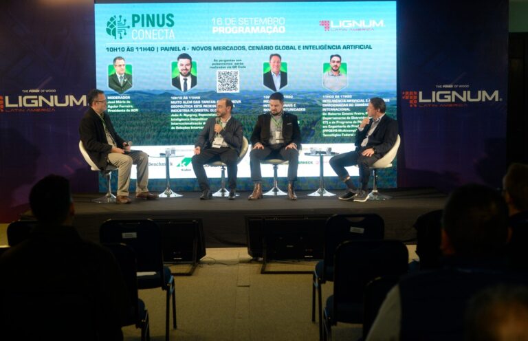Pinus Conecta 2026 | Los productos de madera de pino representan más del 10% de las exportaciones de Santa Catarina y consolidan la competitividad del Sur de Brasil